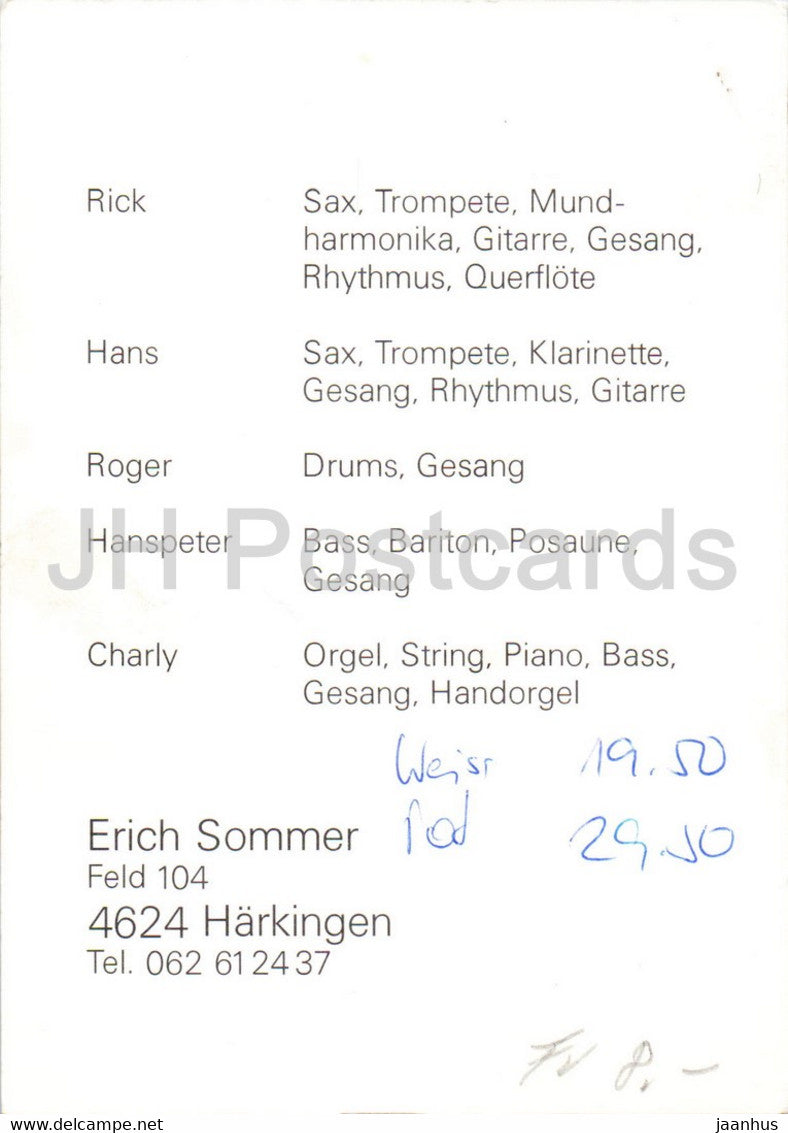 Rick Sommer Group - Band - Musik - Schweiz - unbenutzt