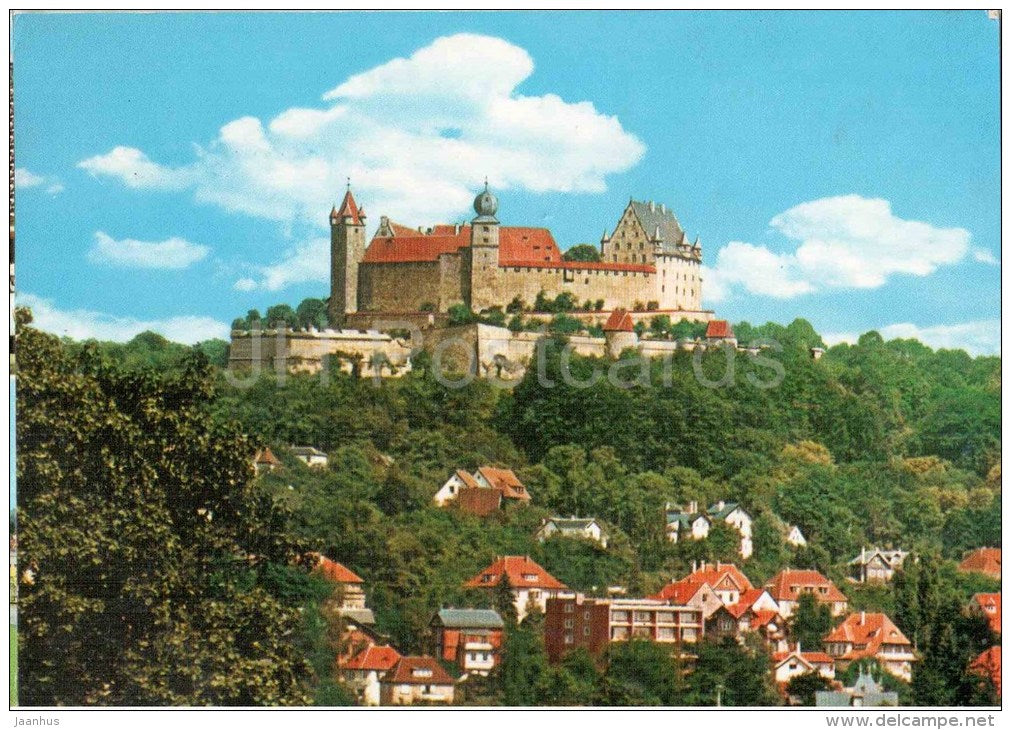 Coburg - Blick auf die Veste - castle - schloss - Germany - 1997 gelaufen - JH Postcards