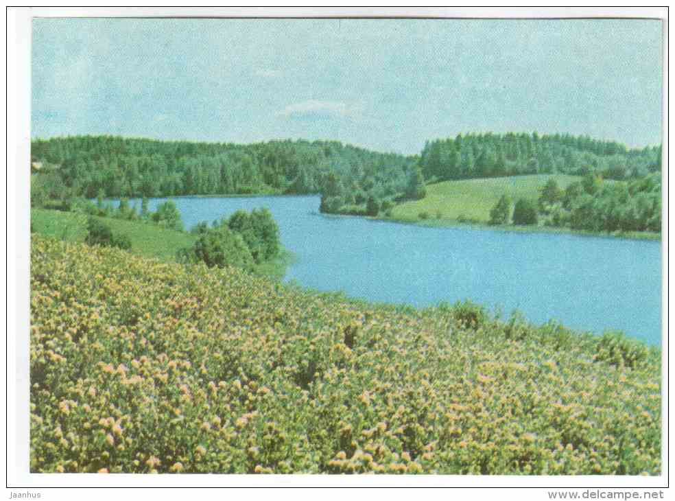 A landscape of Latgale - Latvian views - Latvia USSR - unused - JH Postcards