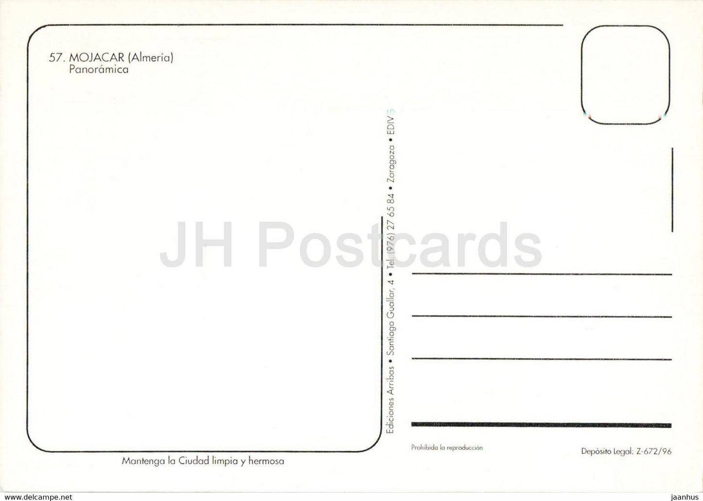 Mojacar - Almeira - Panoramica - 57 - Spain - unused