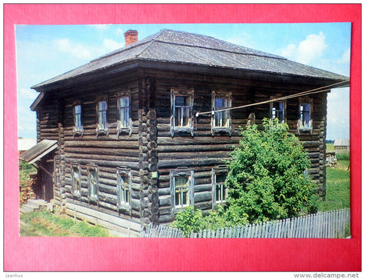 Sishkov and Yakovlev house - Narym Memorial Museum of Bolsheviks in Political Exile - 1973 - Russia USSR - unused - JH Postcards