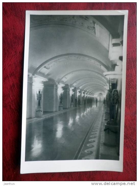 Leningrad - St. Petersburg - metro, subway station - Pushkinskaya b - 1955 - Russia - USSR - unused - JH Postcards