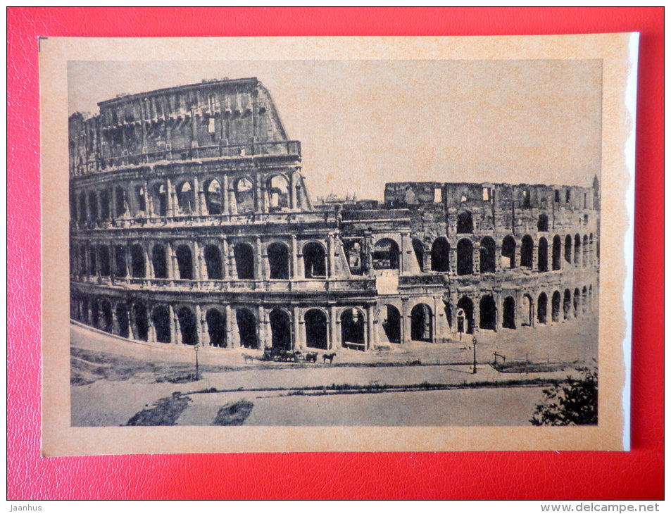 Colosseum , 80 AD - Ancient Rome - Antique art - 1961 - Russia USSR - unused - JH Postcards