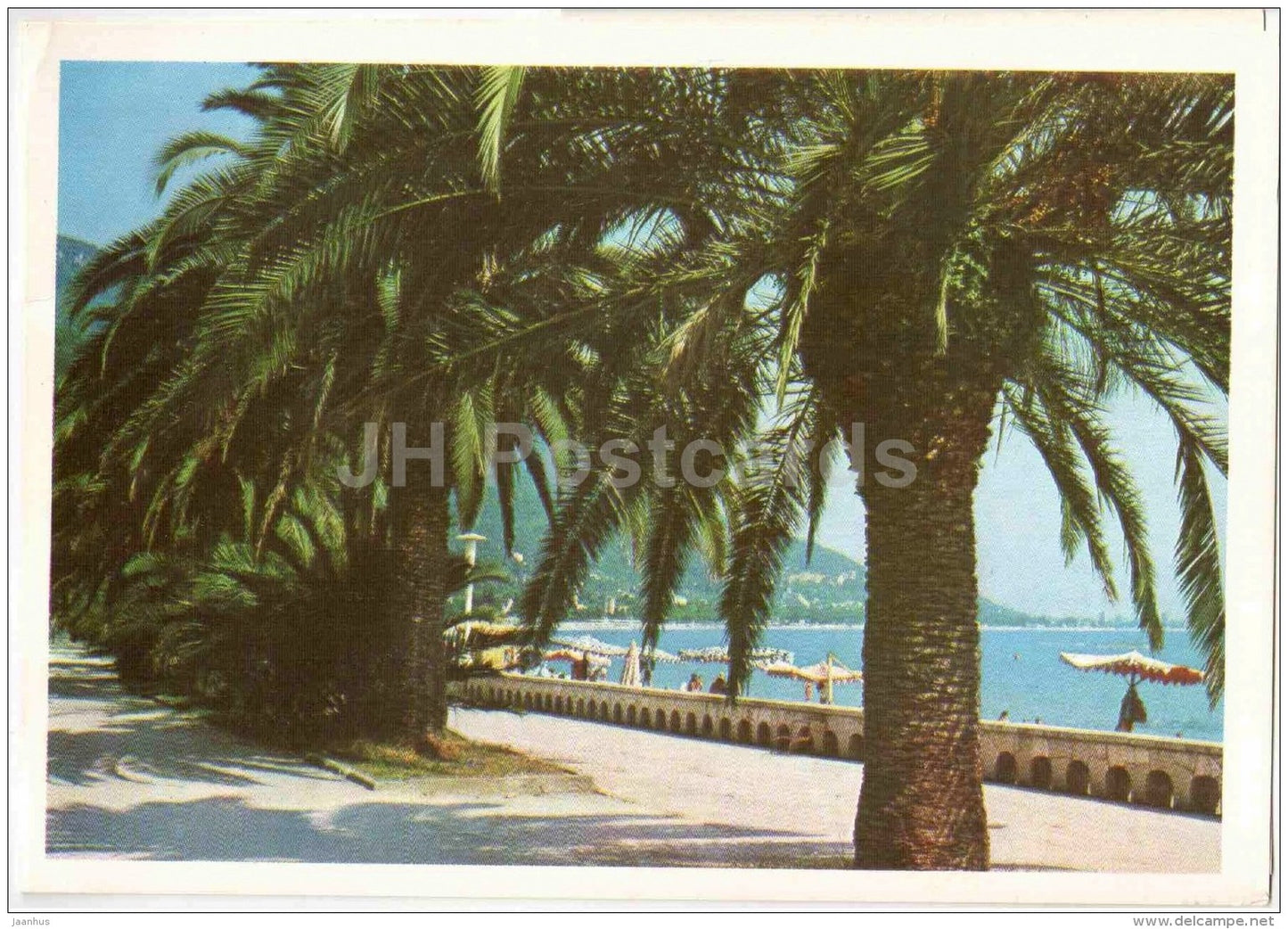 sea view - beach - Gagra - Abkhazia - 1984 - Georgia USSR - unused - JH Postcards