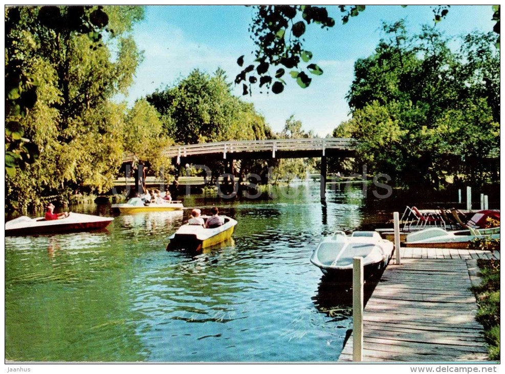 Bad Bevensen - Bootssteg und Parkbrücke - 3118 - Germany - gelaufen - JH Postcards