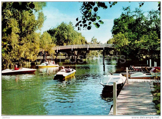 Bad Bevensen - Bootssteg und Parkbrücke - 3118 - Germany - gelaufen - JH Postcards