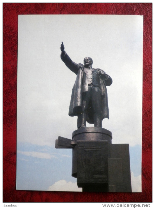 Leningrad - St. Petersburg - monument to Lenin - 1985 - Russia - USSR - unused - JH Postcards