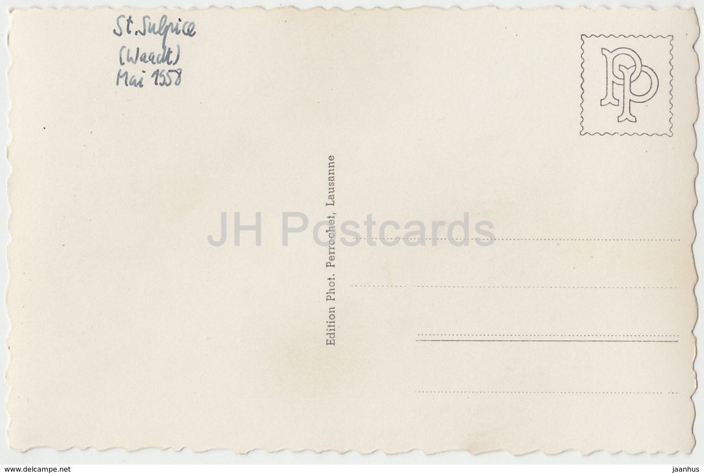 St. Sulpice - 888 - Switzerland - 1958 - used