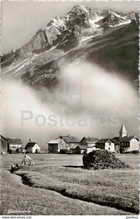 Goscheneralp - 2722 - old postcard - Switzerland - unused - JH Postcards