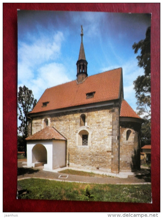 Curch of St. John the Baptist at Dolny Chabry - Prague - large format card - Czechoslovakia - Czech Republik - unused - JH Postcards