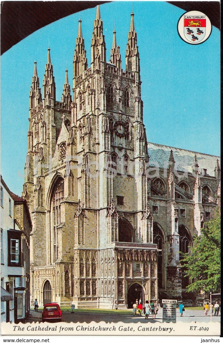 Canterbury - The Cathedral from Christchurch Gate - ET.4649 - United Kingdom - England - unused - JH Postcards