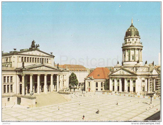 Berlin - Platz der Akademie - Germany - 1990 gelaufen - JH Postcards