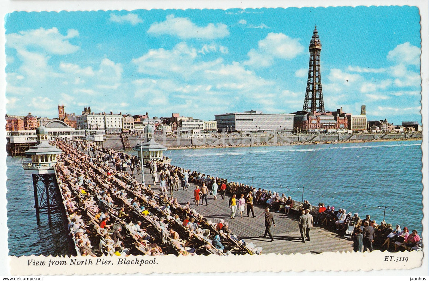 Blackpool - View from North Pier - ET.5119 - 1970 - United Kingdom - England - used - JH Postcards