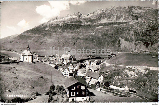 Andermatt - 8984 - 1951 - old postcard - Switzerland - used - JH Postcards