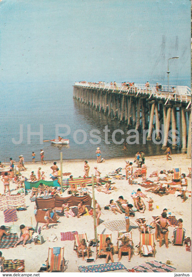 Miedzyzdroje - beach - Poland - used - JH Postcards