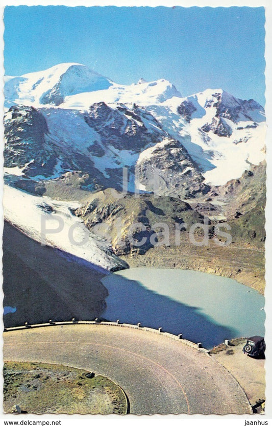 Sustenstrasse - Steingletscher - Gwachtentorn - Tierberge - 7975 - Switzerland - old postcard - unused - JH Postcards