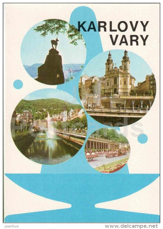 Karlovy Vary - Czechoslovakia - Czech - unused - JH Postcards