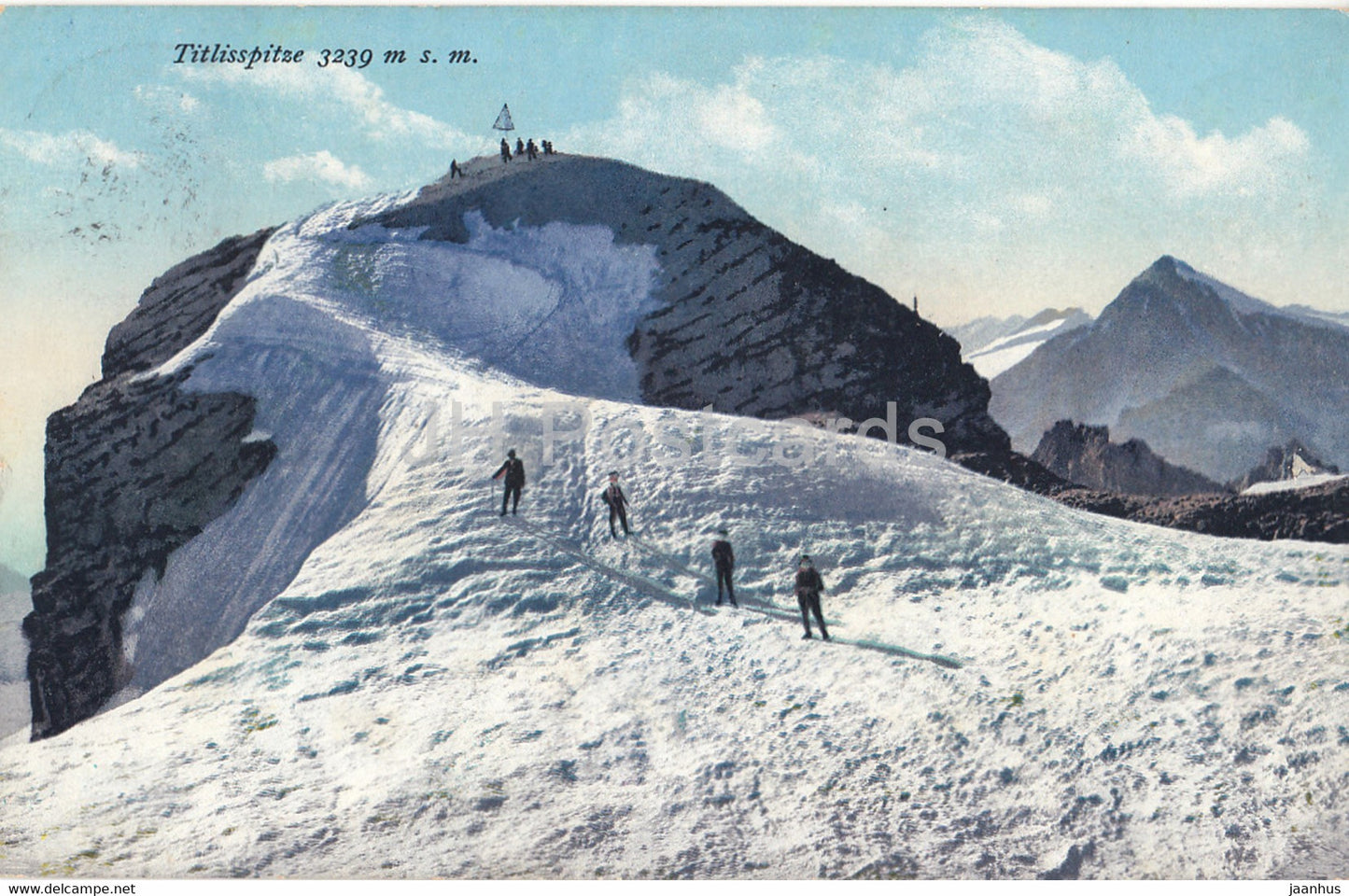 Titlisspitze 3239 m s m - old postcard - 1913 - Switzerland - used - JH Postcards