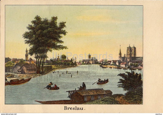 Breslau um 1827 - REPRODUCTION - Wroclaw - Poland - unused - JH Postcards