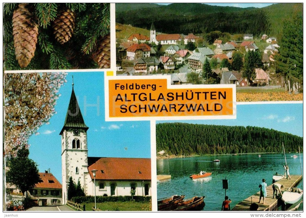 Feldberg - Altglashütten Schwarzwald - church - 135/11 - Germany - 1975 gelaufen - JH Postcards