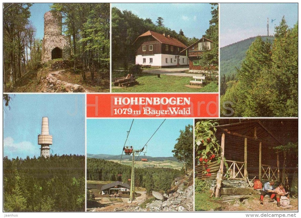 Hohenbogen 1079 m , Bayer. Wald - 8491/687 - Germany - 1981 gelaufen - JH Postcards