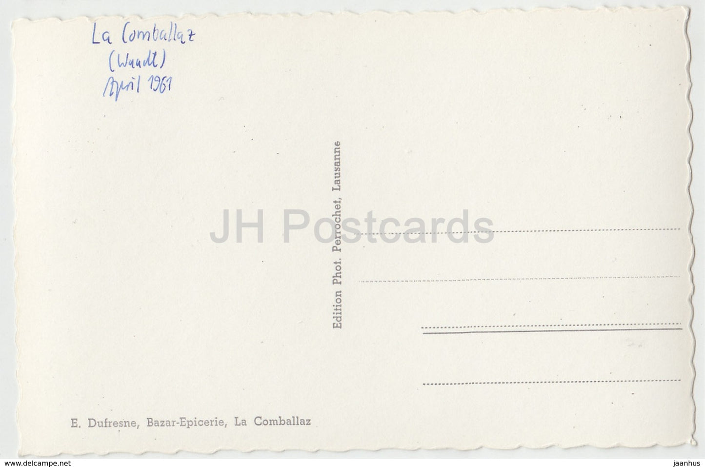 La Comballaz et les Tours d'Ai  - 6141 - Switzerland - 1961 - used