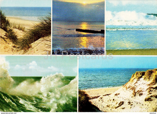 Sea views - multiview - 1975 - Denmark - used - JH Postcards