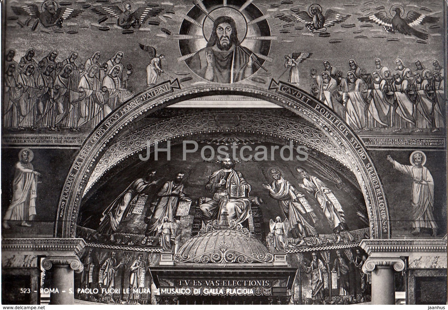 Roma - Rome - S. Paolo Fuori le Mura - Musaico di Galla Placidia - mosaic - 523 - Italy - unused - JH Postcards