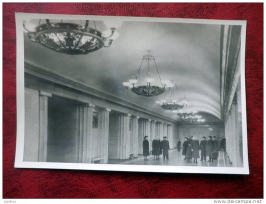 Leningrad - St. Petersburg - metro, subway station - Vladimirskaya - 1955 - Russia - USSR - unused - JH Postcards