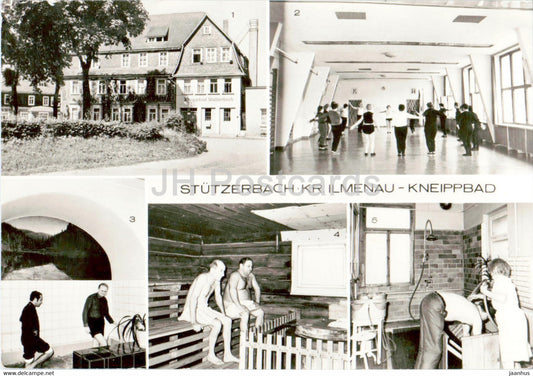 Stutzerbach - Kr Ilmenau - Kneippbad - Gymnastikhalle - Sauna - 1985 - Germany DDR - used - JH Postcards