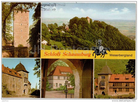 Berggasthaus zur Schaumburg - Schloss Schaumburg , Weserbergland - Germany - 1985 gelaufen - JH Postcards