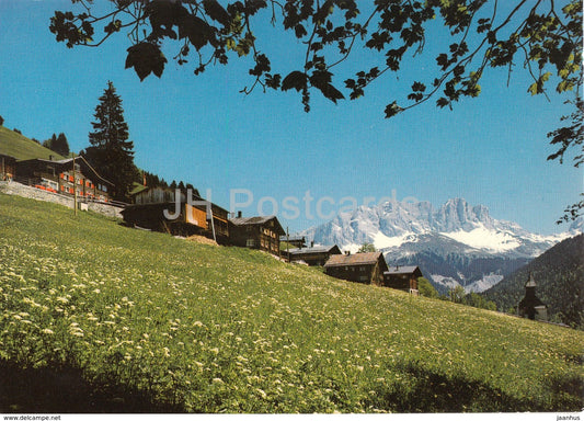 Schuders 1274 m mit Drusenfluh - Switzerland - unused - JH Postcards