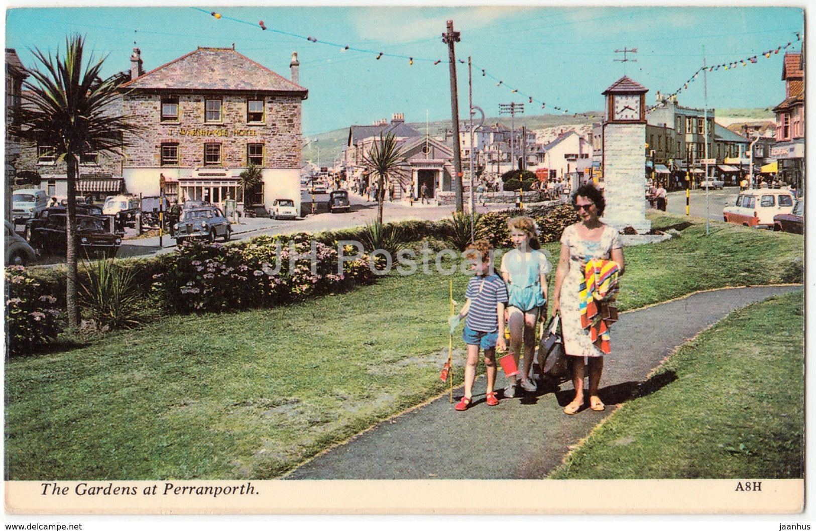 The Gardens at Perranporth - A8H - United Kingdom - England - used - JH Postcards