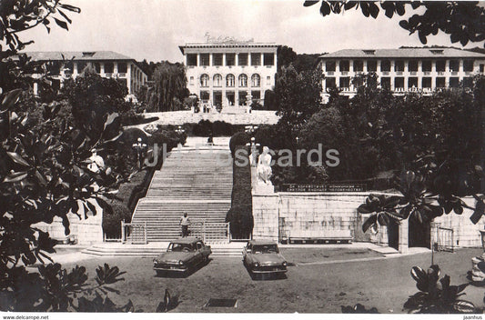 Sochi - sanatorium Chayka (Seagull) - car Volga - 1968 - Russia USSR - unused - JH Postcards