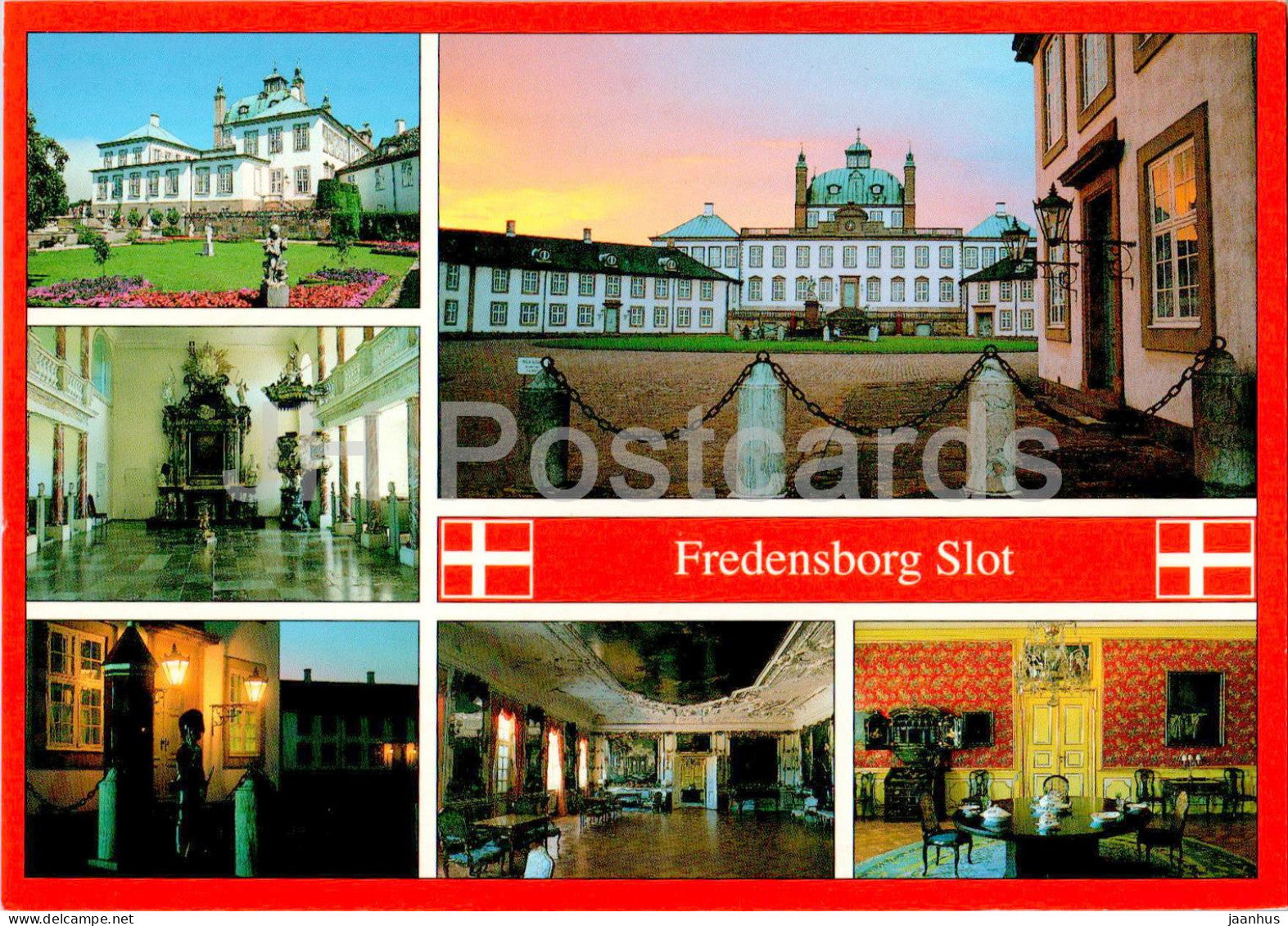 Fredensborg slot - castle - multiview - FRD 8 - Denmark - unused - JH Postcards