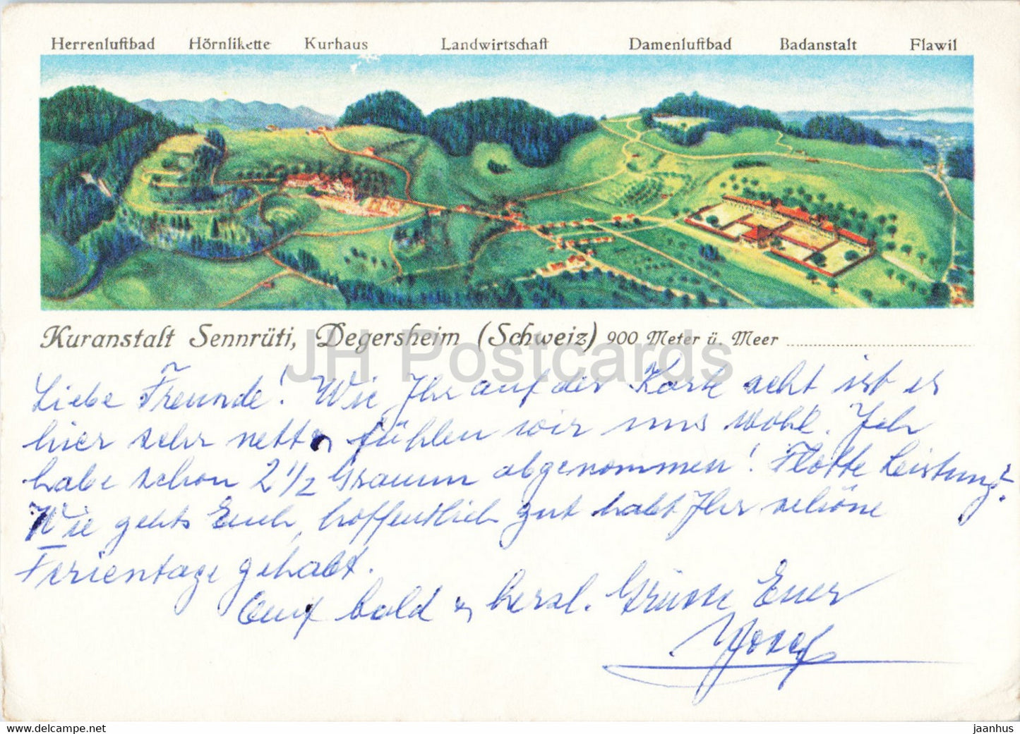 Kuranstalt Sennruti - Degersheim - 1964 - Switzerland - used - JH Postcards