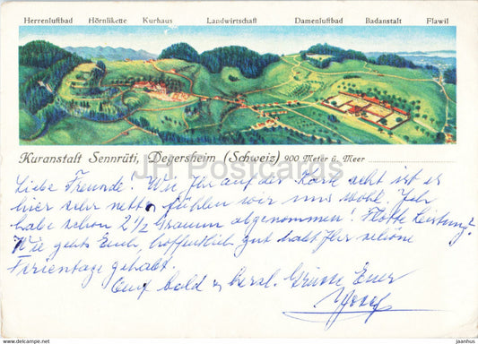 Kuranstalt Sennruti - Degersheim - 1964 - Switzerland - used - JH Postcards