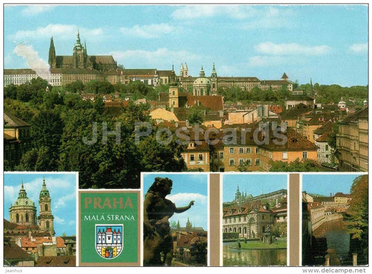 Mala Strana - The Little Town Quarter - St. Nicholas cathedral - Vrtba  Praha - Prague - Czechoslovakia - Czech - used - JH Postcards