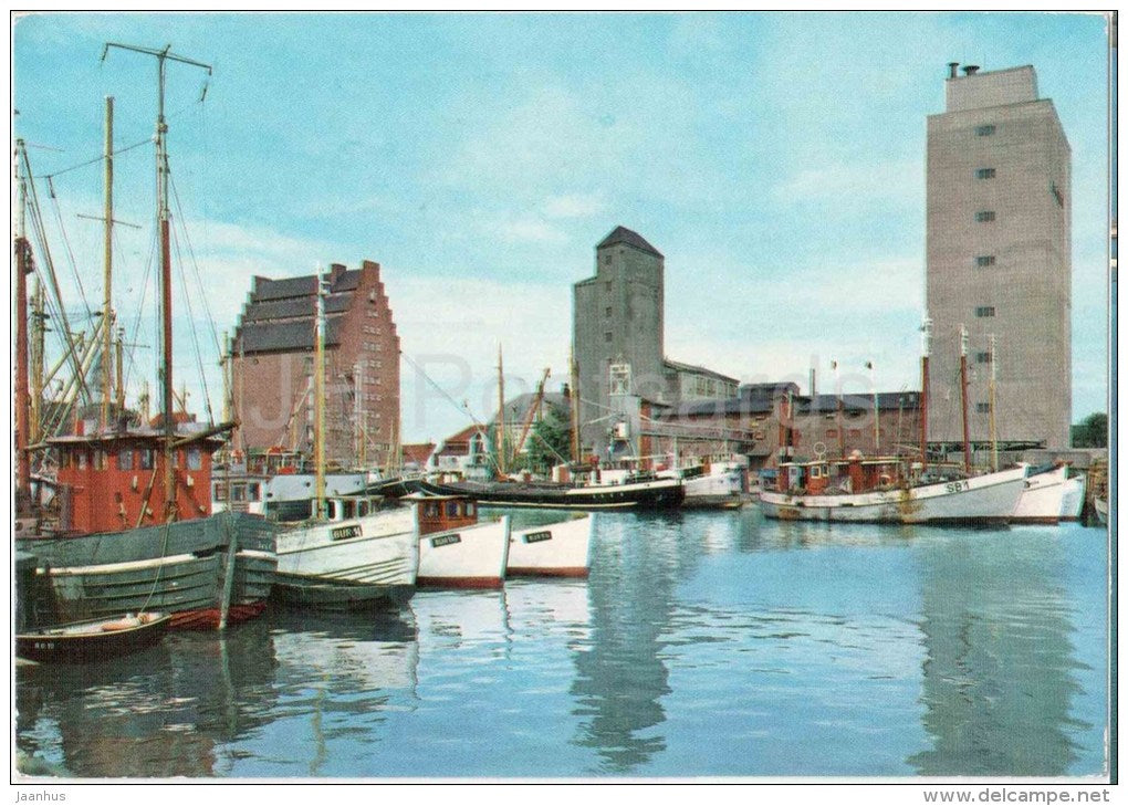 Insel Fehmarn - Burgstaaken . Hafen - boot - boat - port - 730/6 - Germany - 1977 gelaufen - JH Postcards