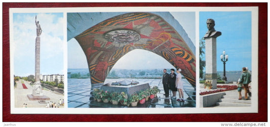 Monument of Eternal Glory - monument to hero Stashkov - Dnepropetrovsk - Dnipropetrovsk - 1976 - Ukraine USSR - unused - JH Postcards