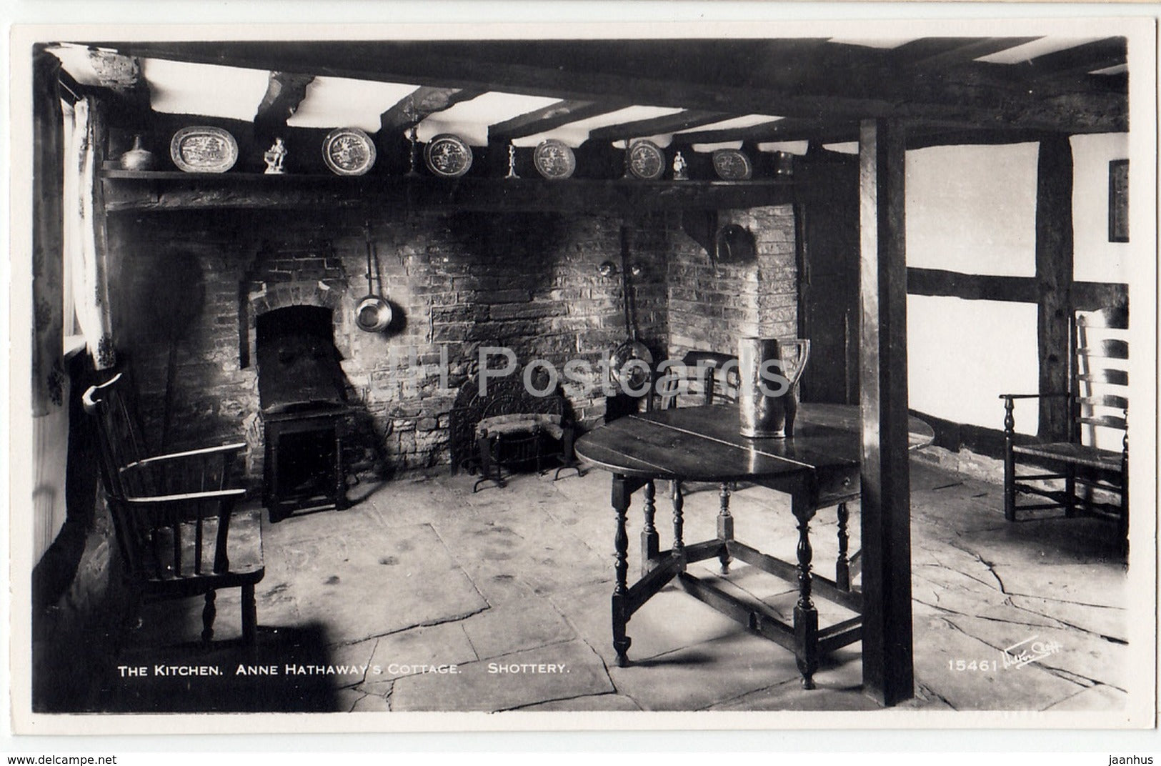 Shottery - The Kitchen - Anne Hathaway' s Cottage - 15461 - 1961 - United Kingdom - England - used - JH Postcards