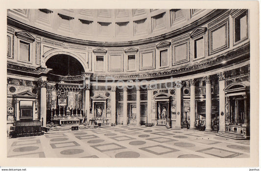 Roma - Rome - Pantheon - interno - interior - 4514-13 - old postcard - Italy - unused - JH Postcards