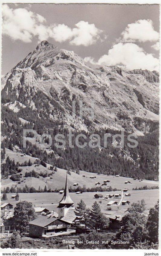 Gsteig bei Gstaad mit Spitzhorn - 8195 - Switzerland - 1964 - used - JH Postcards