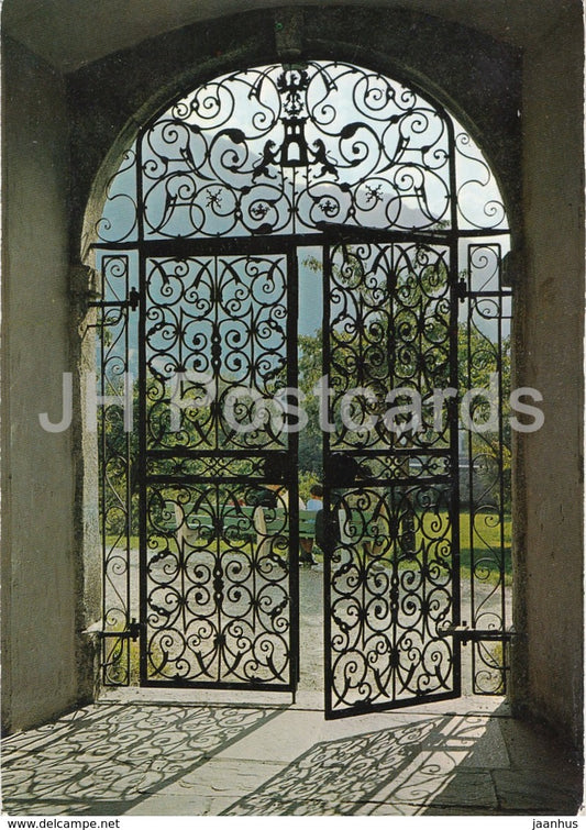 Brig - Brigue - Schmiedeisernes Tor am Stockalperschloss - Iron Gate - castle - 44886 - 1973 - Switzerland - used - JH Postcards