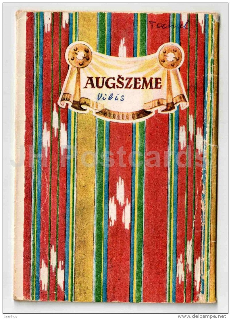 Latvian Folk Costumes - Augszeme - National Costume - old booklet - 1984 - Latvia USSR - JH Postcards