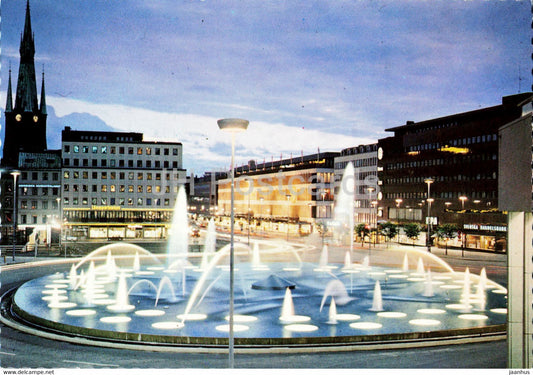 Stockholm - Sergels torg - Sergel's Square - Sweden - unused - JH Postcards