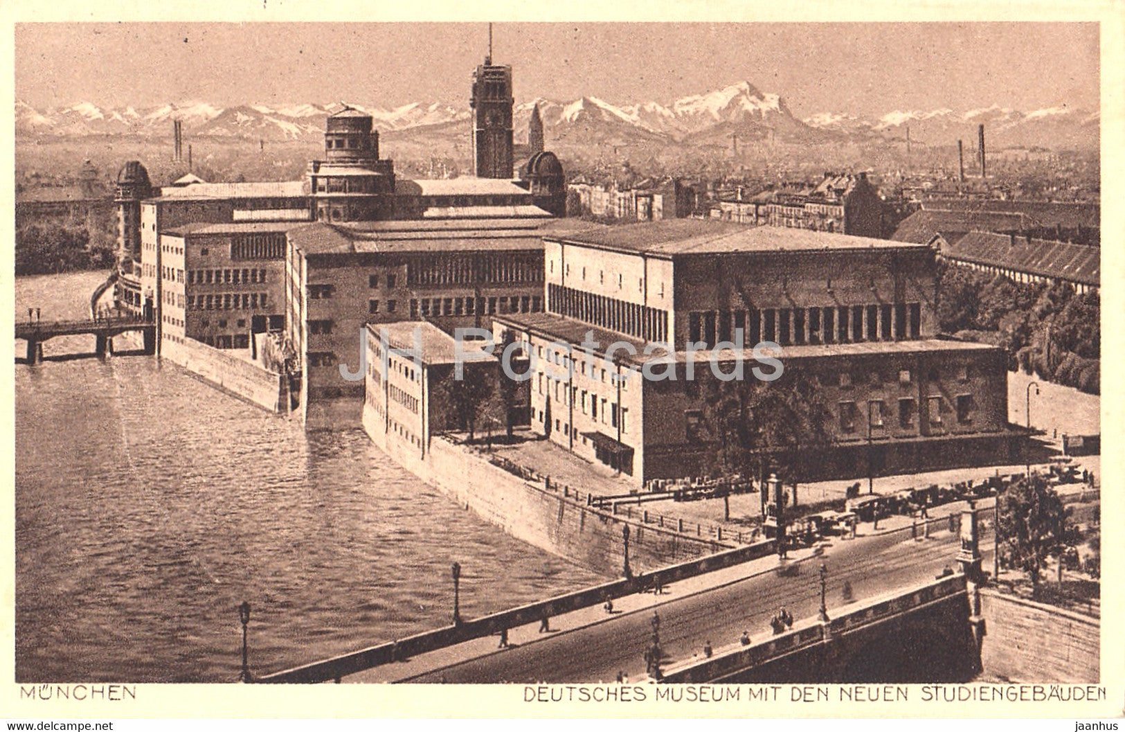 Munchen - Deutsches Museum mit den neuen Studiengebauden - Munich - 71 - old postcard - 1934 - Germany - used - JH Postcards