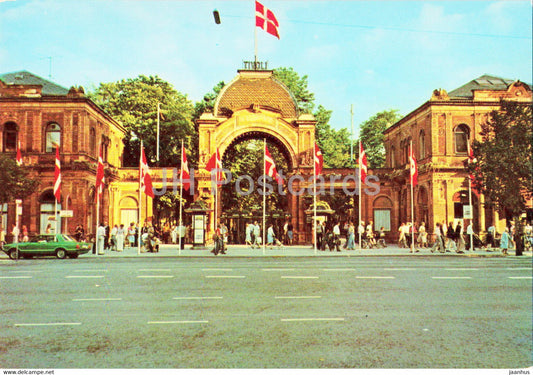 Copenhagen - Tivoli The Main Entrance - car - 129 - Denmark - unused - JH Postcards