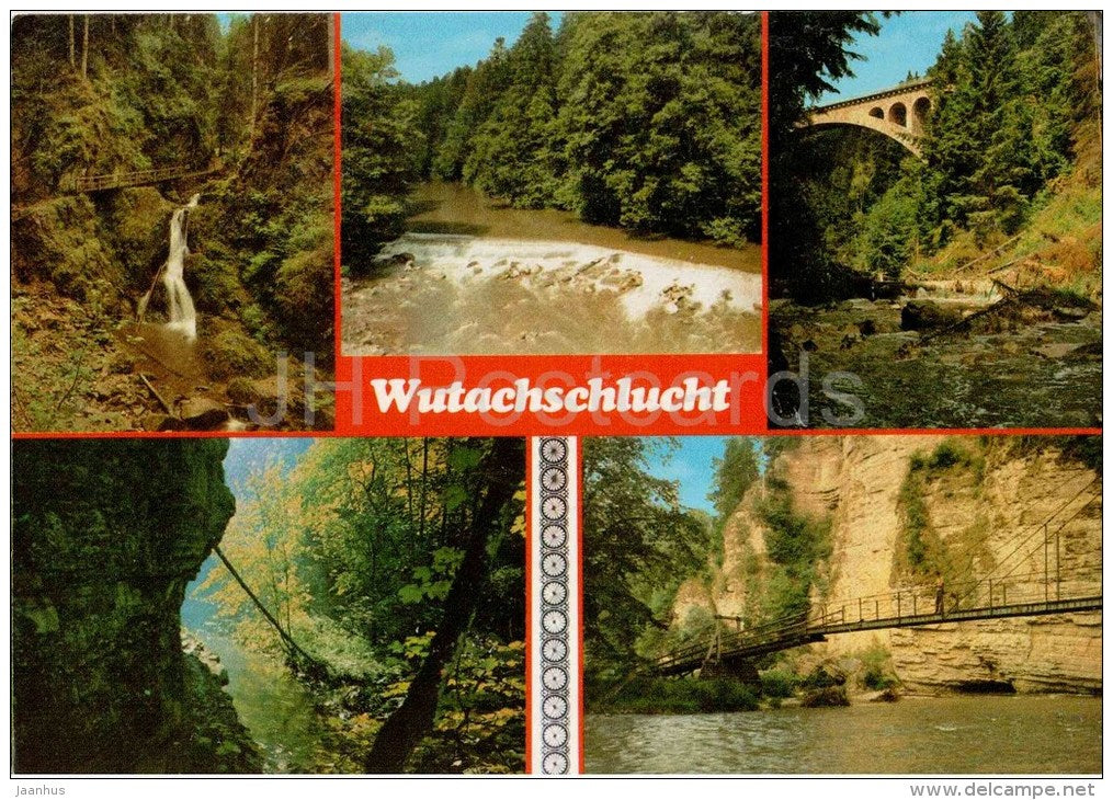 Wutachschlucht bei Bonndorf - 505/4 e - Germany - gelaufen - JH Postcards