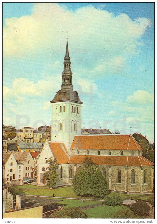 Niguliste Church - St. Nicholas' Church - Old Town - Tallinn - 1988 - Estonia USSR - unused - JH Postcards